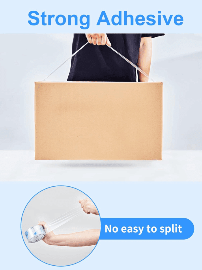 Clearer Packing Tape 12 Rolls, Heavy Duty Packaging Tape for Shipping Packaging Moving Sealing, 2.7Mil Thick, 1.88 Inches Wide, 60 Yards per Roll, 720 Total Yards - Image 4
