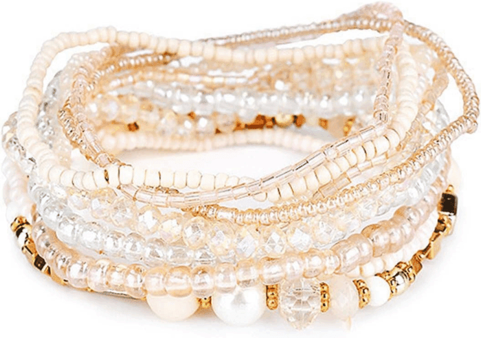 Bohemian Crystal Beaded Stackable Bracelets Handmade Colorful Crystal Pearl Seed Beads Bracelets for Women Jewelry - Image 2