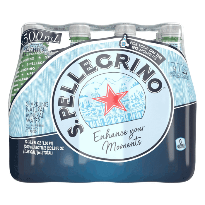 S.Pellegrino Sparkling Natural Mineral Water, Plastic Bottles, 16.9 Fl Oz (Pack of 12) - Image 9