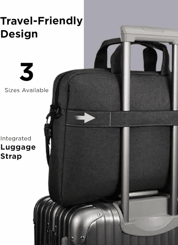 Laptop Bag T210, Messenger Shoulder Bag for Laptop or Tablet, Sleek, Durable & Water-Repellent Fabric - Image 7