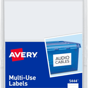 Printable All-Purpose Removable Labels, 2" X 4", White Labels, Write or Print, Great for Organization Projects, 100 Customizable Blank Labels (5444)