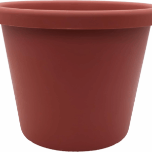 Classic round Plastic Plant Pot W/Rolled Rim - Lightweight & UV Resistant Flower Pot for Herbs & More - Outdoor & Indoor Plant Pots W/Drainage (17 Inch Clay, Pack of 1)