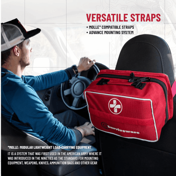 238 Pcs Comprehensive Premium Survival First Aid Kit - Medical Emergency Kit for Travel Camping Gear, Home Essentials & Outdoor Emergencies - HSA & FSA Eligible Survival Kit - Image 4