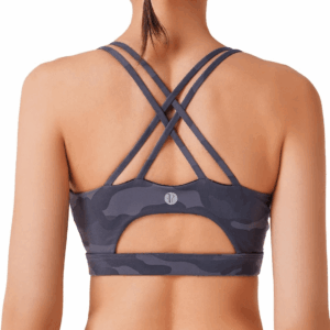 Sports Bras for Women,Padded Sports Bra Tank Top Sexy Crisscross Back High Impact Longline Workout Yoga Bra