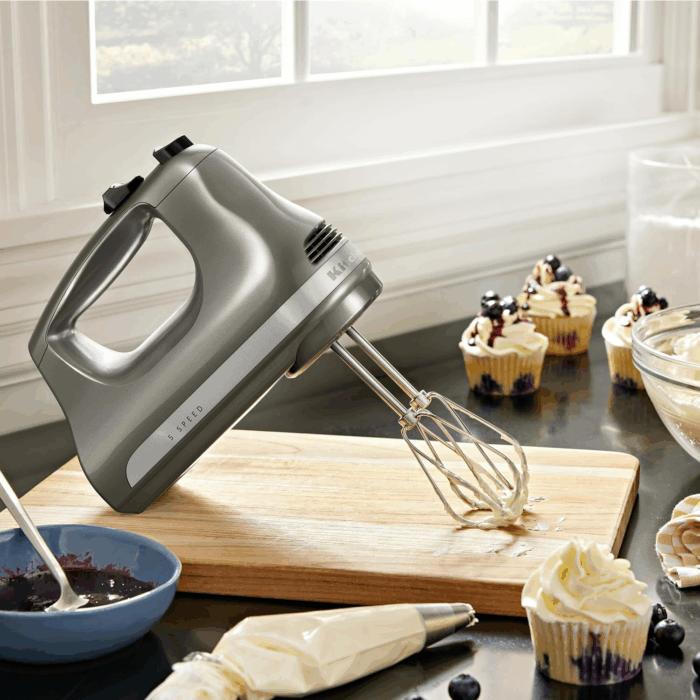 5-Speed Ultra Power Hand Mixer - KHM512, Contour Silver - Image 4