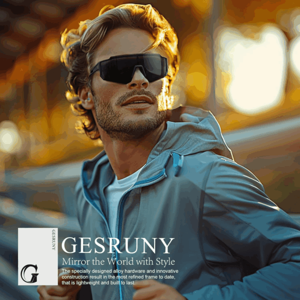 Polarized Sport Sunglasses for Men and Women, Lightweight TR90 Sun Glasses with UV Protection for Cycling Running - Image 7
