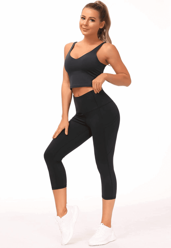 Womens' Yoga Pants High Waist with Pocket Tummy Control - Image 2