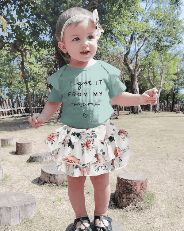 Newborn Infant Baby Girl Clothes Romper Shorts Set Floral Summer Outfits Cute Baby Clothes Girl - Image 2