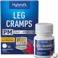 , Leg Cramps PM Tablets, Nighttime Formula, Natural Relief of Calf, Foot and Leg Cramps at Night, Quick Dissolving Tablets, 50 Count