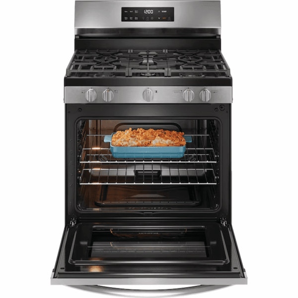30-In 5 Burners 5.1-Cu Ft Freestanding Natural Gas Range ( Fingerprint Resistant Stainless Steel ) - Image 5