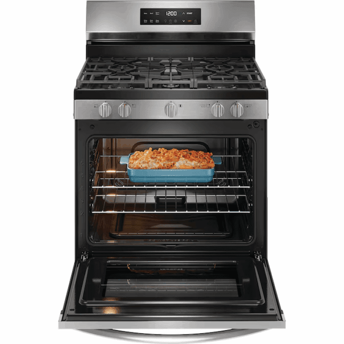30-In 5 Burners 5.1-Cu Ft Freestanding Natural Gas Range ( Fingerprint Resistant Stainless Steel ) - Image 5