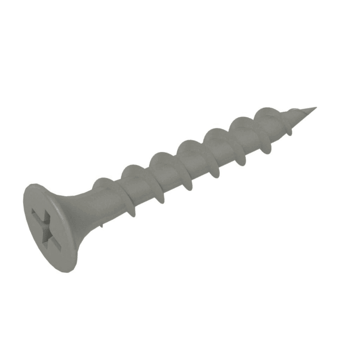 PTN114S1 PG10 Polymer Coated #6 X 1-1/4" Coarse Thread Deck Screw, Gray, 1Lb Box - Image 6