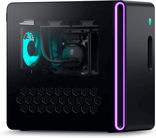 Aurora R16 Liquid Cooled Gaming Desktop - Intel Core I9-14900F Processor, 32GB DDR5 RAM, 1TB SSD + 1TB HDD, NVIDIA Geforce RTX 4070 SUPER 12GB GDDR6X, Windows 11 Home, Onsite Service - Black