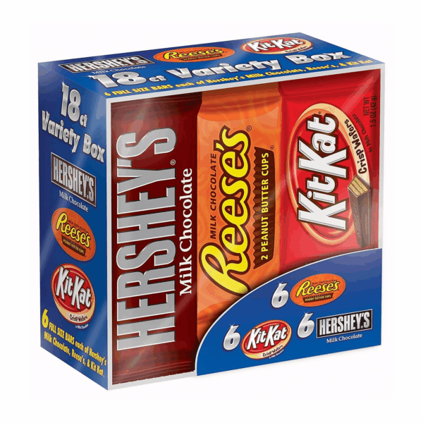, KIT KAT and REESE'S Assorted Milk Chocolate Candy Variety Box, 27.3 Oz (18 Count) - Image 4