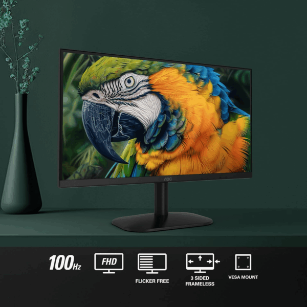 22B2HM2 22" Full HD (1920 X 1080) 100Hz LED Monitor, Adaptive Sync, VGA X1, HDMI X1, Flicker-Free, Low Blue Light, HDR Ready, VESA, Tilt Adjust, Earphone Out, Eco-Friendly - Image 4