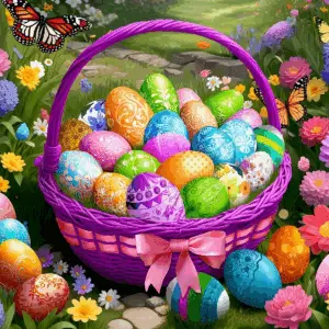 Easter in Bloom 500 Piece Jigsaw Puzzle for Adults and Families - Made in USA