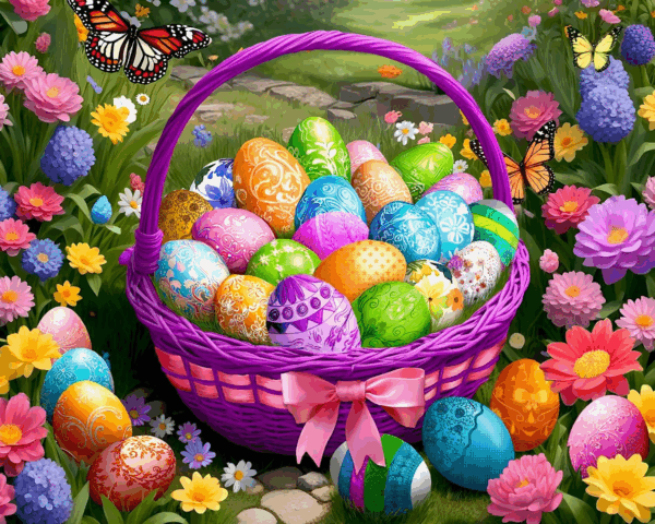 Easter in Bloom 500 Piece Jigsaw Puzzle for Adults and Families - Made in USA