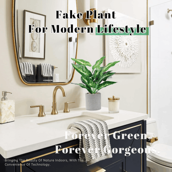2 Pack Fake Plants Artificial Tropical Faux Plants Indoor for Office Desk Home Sage Green Decor - Image 8