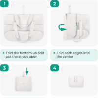 Tote Bag for Women, Foldable Tote Bag with Zipper Travel Large Shoulder Bag Handbag for Work-16.5''L X 6''Wx 14''H - Image 3