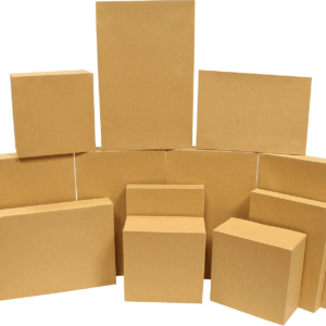 12PCS Brown Kraft Cardboard Gift Boxes with Lids for Presents, 4" Deep Large Shirt Robe Wrapping Boxes for Christmas Holiday, 4 Different Sizes Festive Xmas Lingerie Cupcake DIY Boxes