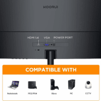 24 Inch Curved Monitor, Full HD 1080P Curved Computer Monitor, 1500R Screen, HDMI VGA, Tilt Adjustment, LCD Display, Eye Care, Black 24N5CA - Image 5