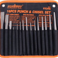 16-Piece Punch and Chisel Set, Including Taper Punch, Cold Chisels, Pin Punch, Center Punch
