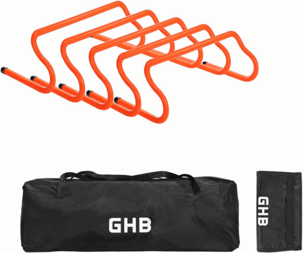 Agility Hurdles Speed Agility Training Hurdles, Detachable Sturdy Hurdles Training Equipment Set with Carry Bag for Kids,Athletes,Soccer,Basketball