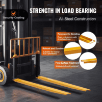 Forklift Extensions, 72 Inch Fork Extensions 4.5 Inch Width, Heavy Duty Fork Extensions for Forklifts, 1 Pair Forklift Extensions for Forklift Truck, Yellow - Image 3
