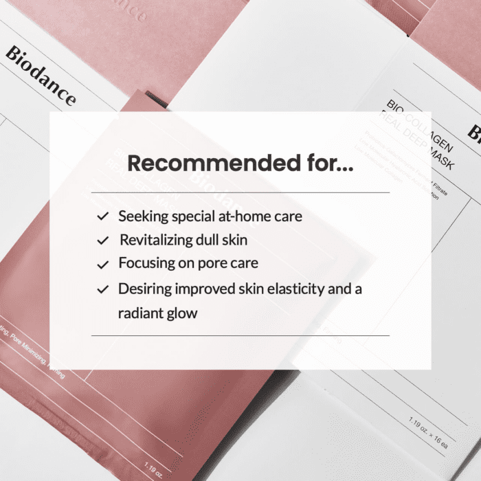 Bio-Collagen Real Deep Mask, Hydrating Overnight Hydrogel Mask, Pore Minimizing, Elasticity Improvement, 34G X4Ea - Image 10