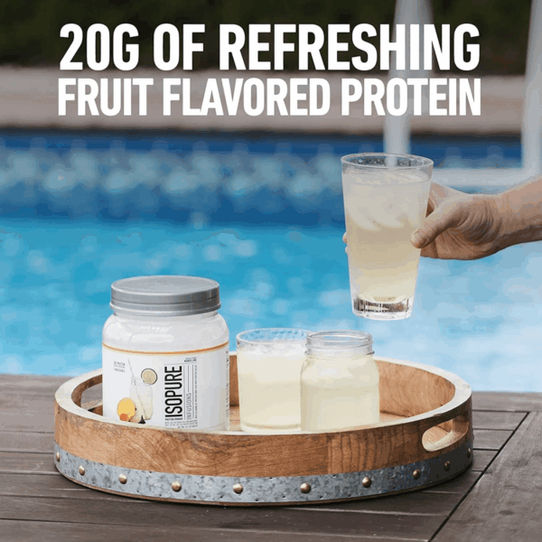 Clear Whey Isolate Protein Powder Infusions, Lactose Free, Gluten Free, Naturally Flavored, Tropical Punch, 20G Protein per Serving, 14.1 Oz, 16 Servings - Image 8