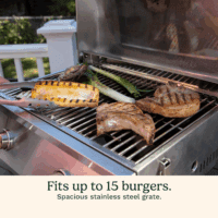 Chef'S Style Tabletop Portable Propane Gas Grill with Dual Burners (20,000 Btus Total), Twist-Start Ignition Stainless Steel BBQ Grill for Camping, Tailgates, BBQ, Hassle-Free Setup - Image 3