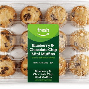 Brand, Blueberry & Chocolate Chip Mini Muffins, Frozen, 10.3 Oz, 12 Count