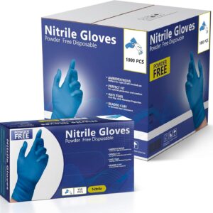 Nitrile Gloves, Disposable Gloves, Comfortable, Powder Free, Latex Free | 100-1000 Gloves