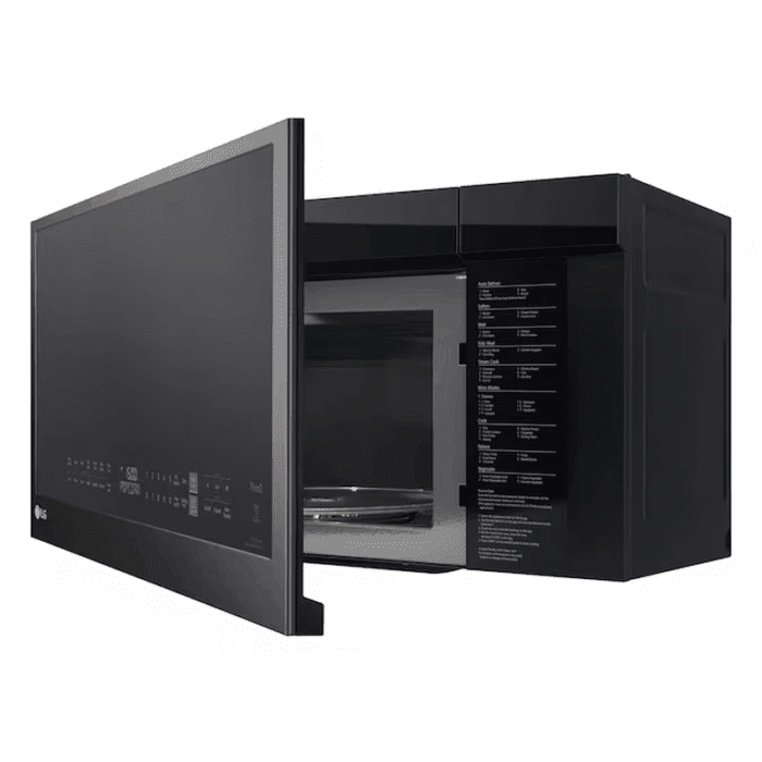 2.0-Cu Ft 29.88-In Over-The-Range Microwave with Sensor Cooking ( Printproof Black Stainless Steel ) - Image 6