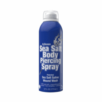 Sea Salt Body Piercing Spray - Saline Piercing Spray for Piercings & Body Modifications - Drug-, Preservative- & Gmo-Free Vegan Piercing Aftercare - 6 Oz