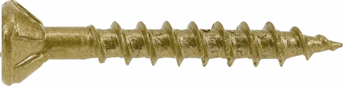 48594 Wood Screws, #8 X 1-1/4", Premium Outdoor Deck Screws, Rust Resistant, Epoxy Coated Bronze, 1Lb Box, 242 Pcs - Image 3