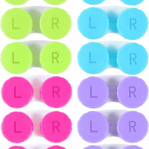 12 Pack Colorful Contact Lens Case Box Holder Container Soak Storage Kit