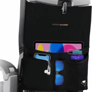 - Airplane Accessories - Plane Travel Essentials - Travel Organizer - Seat Storage Organizer - Air Travel Essentials - Seat Back Organizer - International Travel Must Haves