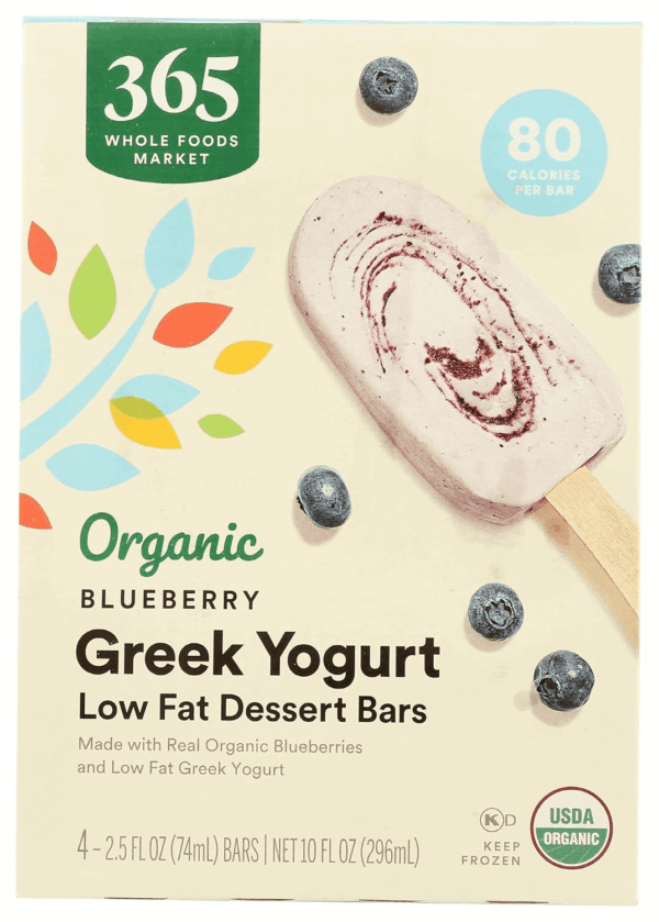 , Frozen Yogurt Greek Blueberry Organic, 2.5 Fl Oz, 4 Pack - Image 2