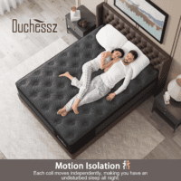 Full Mattress, 10 Inch Hybrid Mattresses Black with Gel Memory Foam and Individually Pocket Innerspring Medium Firm for Motion Isolation, Edge Support, 100 Night Trial - Image 5