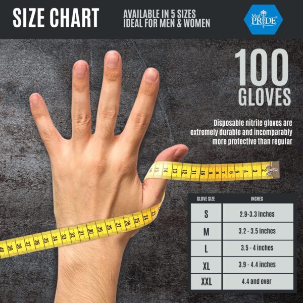 Maxx Strength Nitrile Industrial Orange Gloves, 8 Mil Thick - Diamond Texture Disposable Heavy-Duty, Tear-Resistant - Image 6