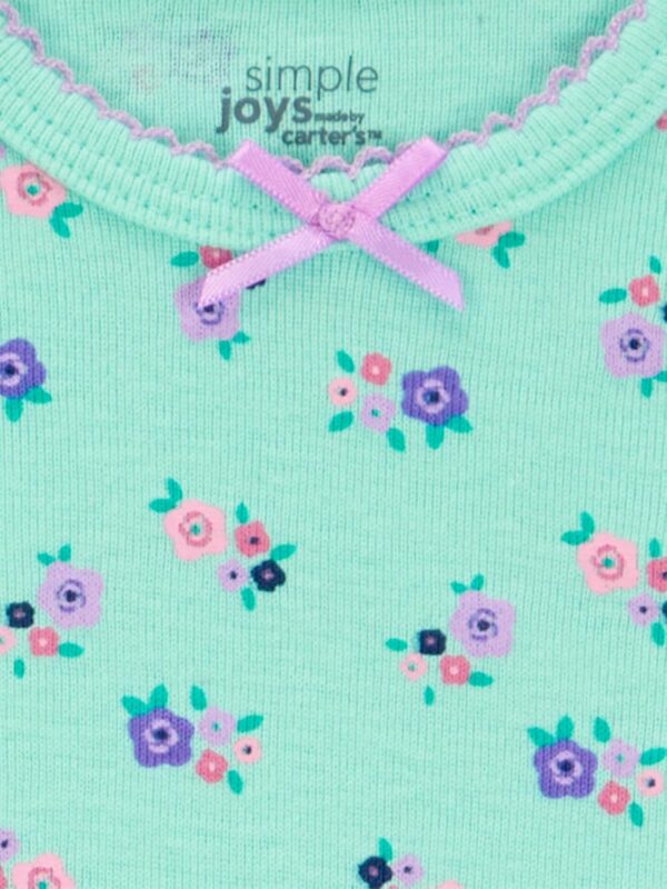 Baby Girls' 3-Pack Cotton Sleeper Gown - Image 5