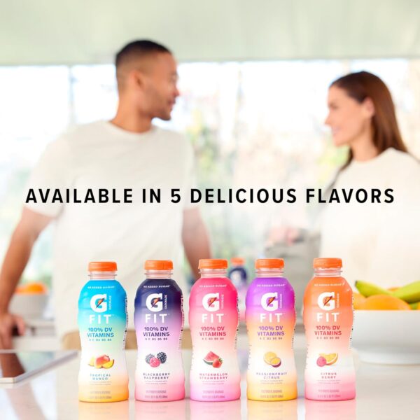 Fit Electrolyte Beverage, Healthy Real Hydration, New 2.0 4 Flavor Variety Pack, 16.9.Oz Bottles (12 Pack) - Image 7