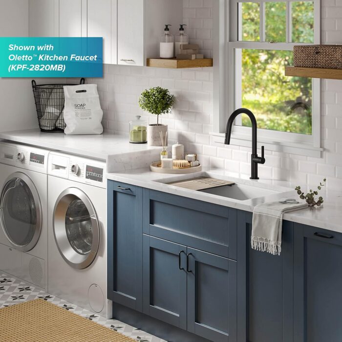 Kitchen Sink Bellucci 32” Undermount Workstation Granite, Metallic White, Accessories, KGUW1-33WH - Image 4