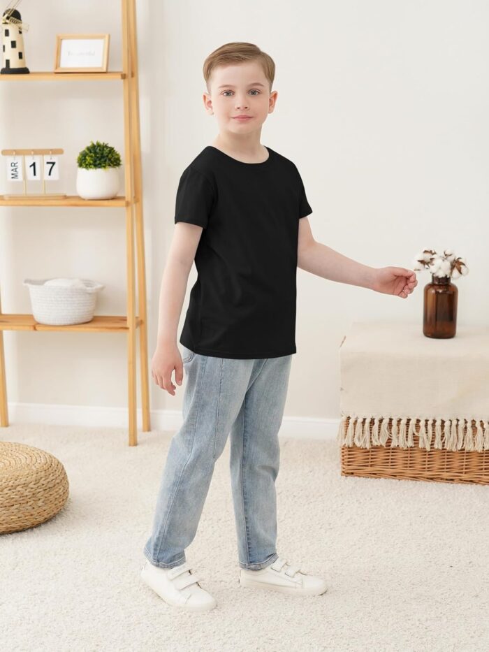 5 Pack Boys Shirts Short Sleeve Shirts for Boys Cotton T-Shirts Kids Toddler Tshirts Tees Clothes Summer Tops - Image 6