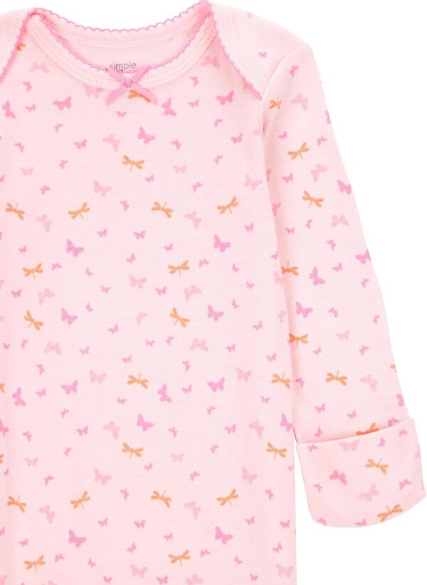 Baby Girls' 3-Pack Cotton Sleeper Gown - Image 3