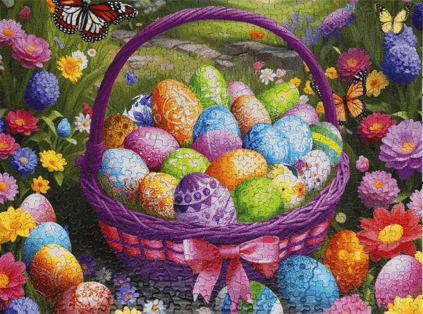 Easter in Bloom 500 Piece Jigsaw Puzzle for Adults and Families - Made in USA - Image 8