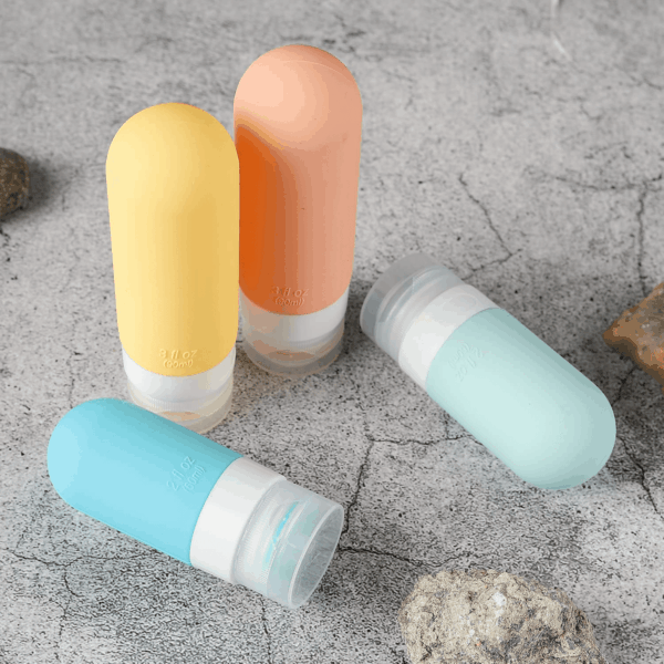 16 Pack Travel Bottles Set - TSA Approved Leak Proof Silicone Squeezable Containers for Toiletries, Conditioner, Shampoo, Lotion & Body Wash Accessories (16 Pcs/White Pack) - Image 7