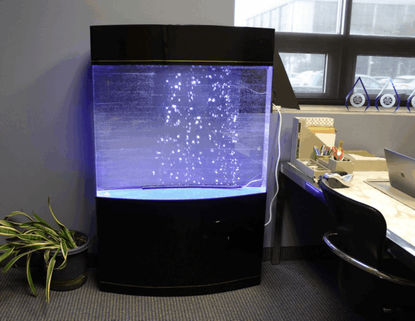 Water World Luxury Large Bow Front Acrylic Aquarium with Built-In Stand and Storage Top (LM2) – 360° View – Great for Freshwater and Saltwater Fish – 58 Gallons - Image 3