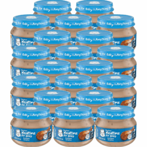 Mealtime for Baby 2Nd Foods Baby Food Jar, Chicken & Gravy, Non-Gmo Pureed Baby Food with Essential Nutrients, 2.5-Ounce Glass Jar (Pack of 20 Jars)
